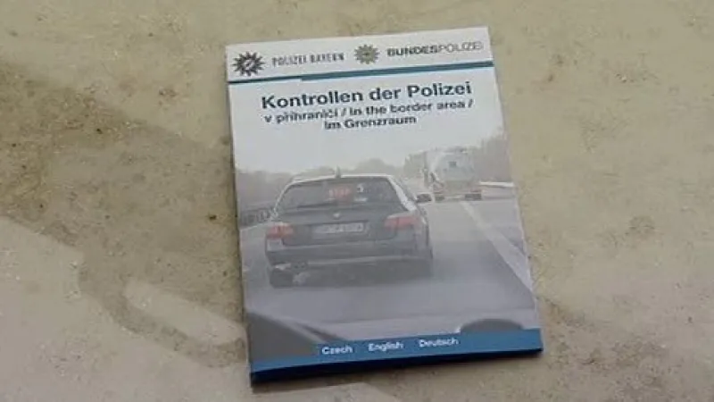 Informační leták bavorské policie
