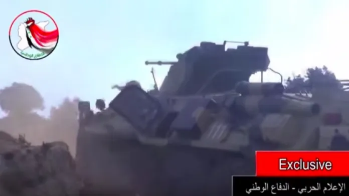 Ruský obrněný transportér BTR-82A údajně spatřený v Sýrii