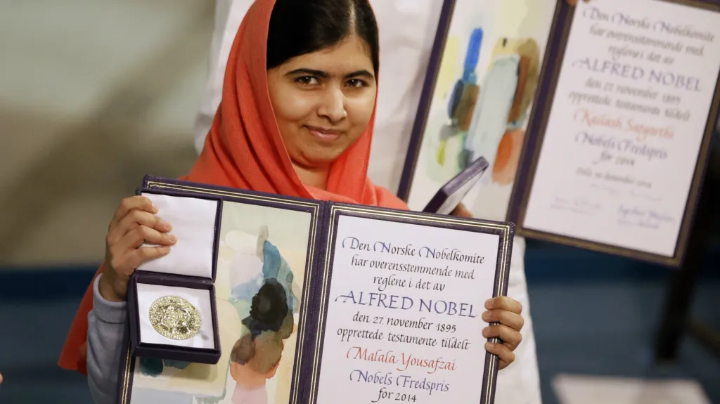 Malala Júsufzaiová převzala Nobelovu cenu míru
