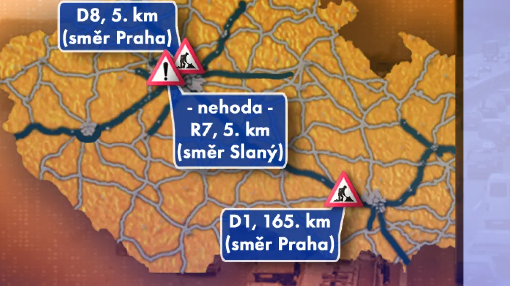Dopravní situace ve středu 13. 8. 2008