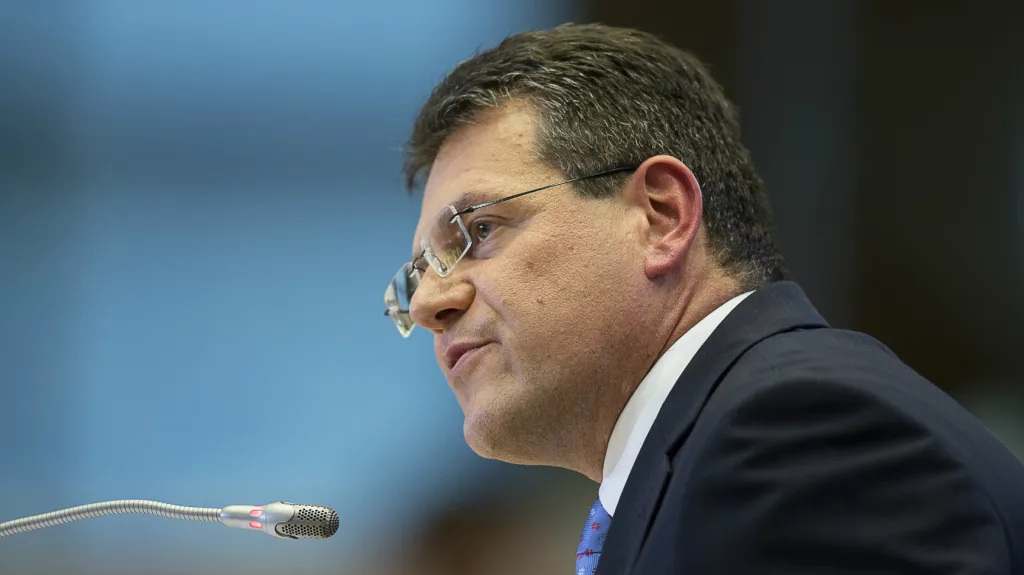 Maroš Šefčovič při slyšení před europoslanci