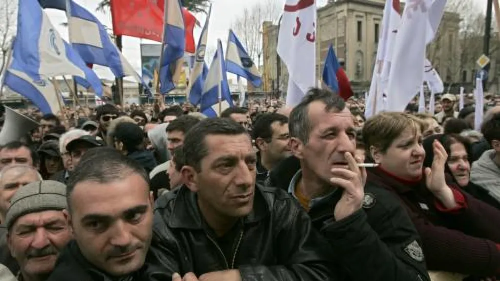 Demonstrace v Gruzii