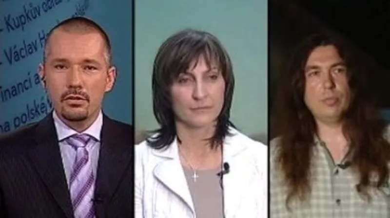 Ivana Řápková a Stanislav Penc v pořadu Události, komentáře