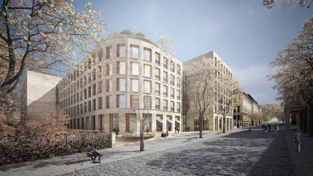 Vítězný návrh studia Znamení čtyř - architekti