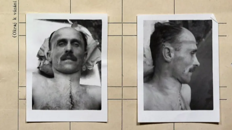 Posmrtná fotografie Václava Knotka