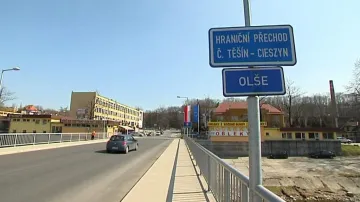 Most Svobody na česko-polské hranici v Těšíně