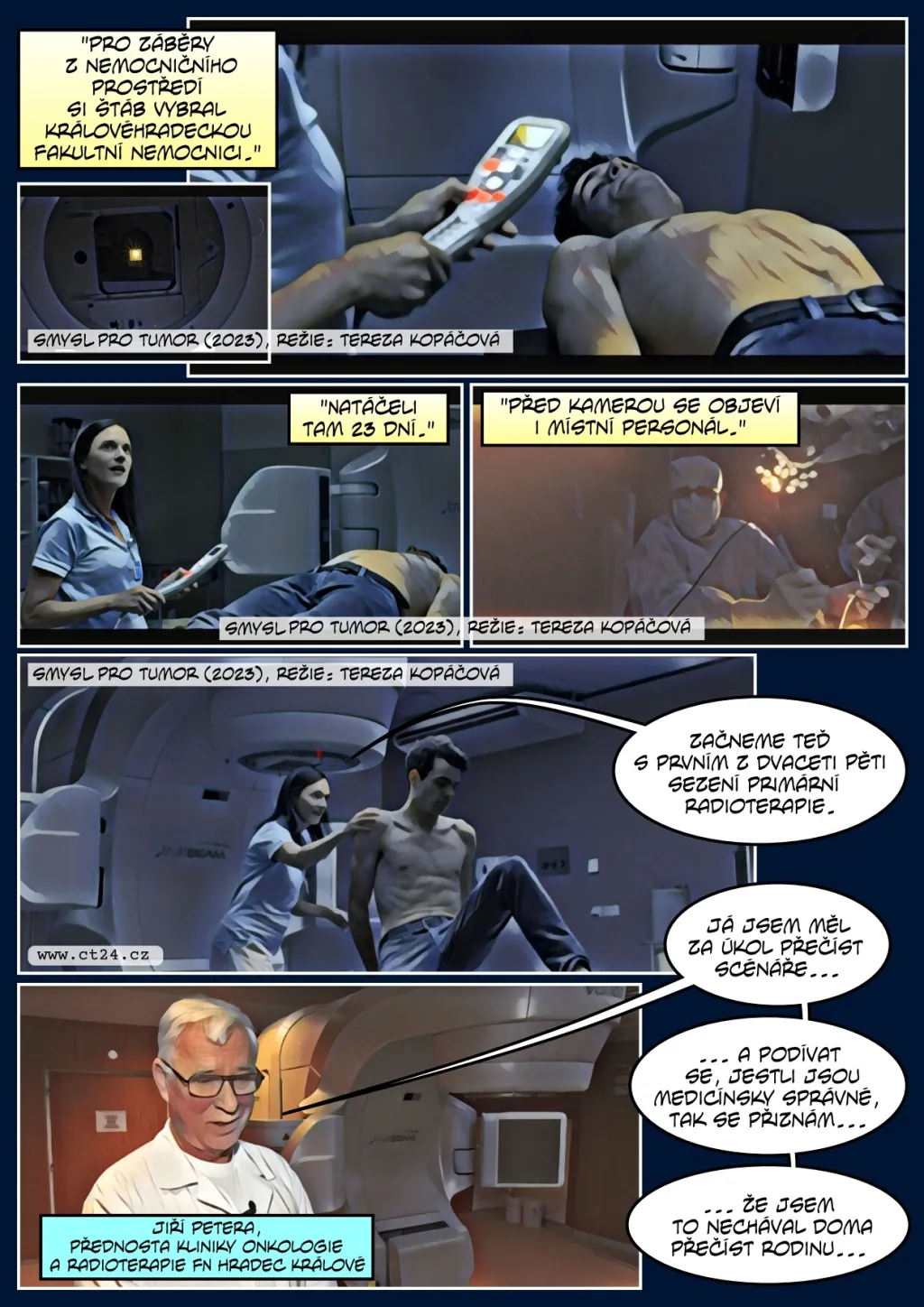 Jak ovlivní rakovina život pacienta a blízkých? ČT vysílá seriál Smysl pro tumor