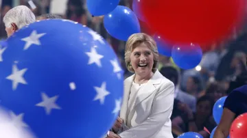 Hillary Clintonová v závěru demokratického sjezdu