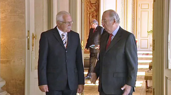 Václav Klaus a Albert II.