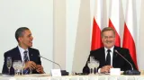 Obama ve Varšavě povečeřel s dvacítkou prezidentů