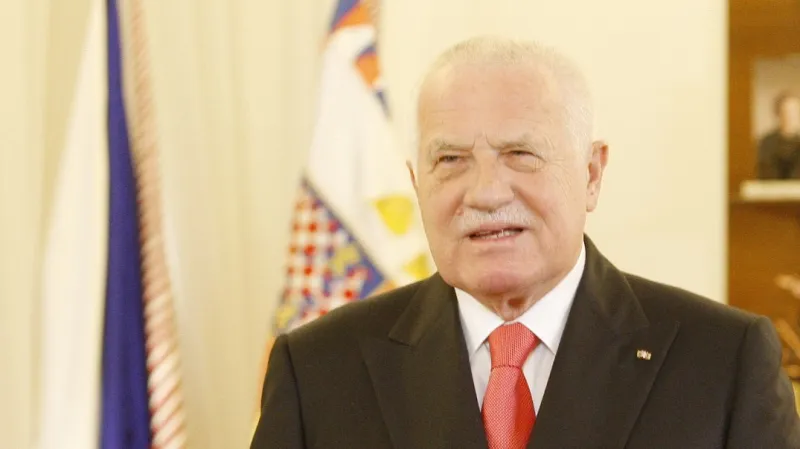 Václav Klaus při novoročním projevu