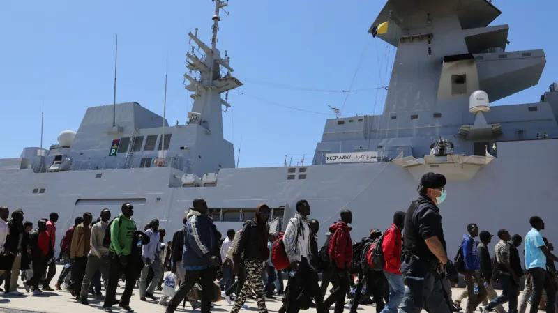 Uprchlíci na jihu Itálie