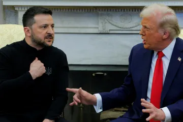 Schůzka Trumpa a Zelenského předčasně skončila po roztržce
