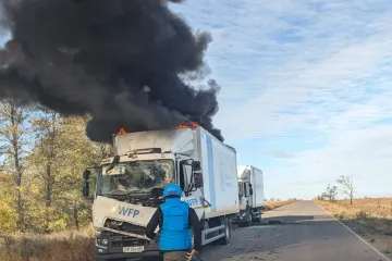 Rusko na Ukrajině zaútočilo na humanitární konvoj OSN