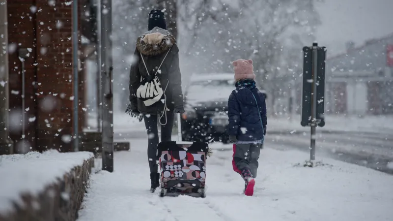 Zasněžené Dolní Sasko
