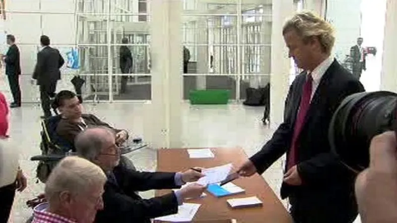 Geert Wilders u evropských voleb