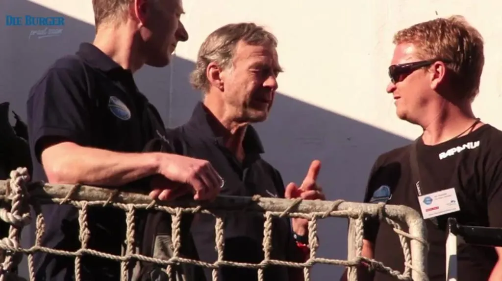 Ranulph Fiennes (uprostřed) před misí na Antarktidu