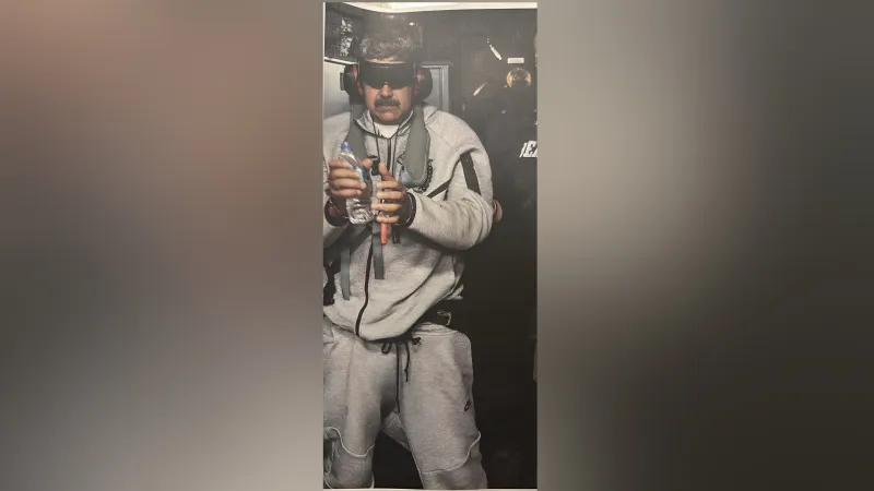 Venezuelský vůdce Nicolás Maduro na palubě USS Iwo Jima