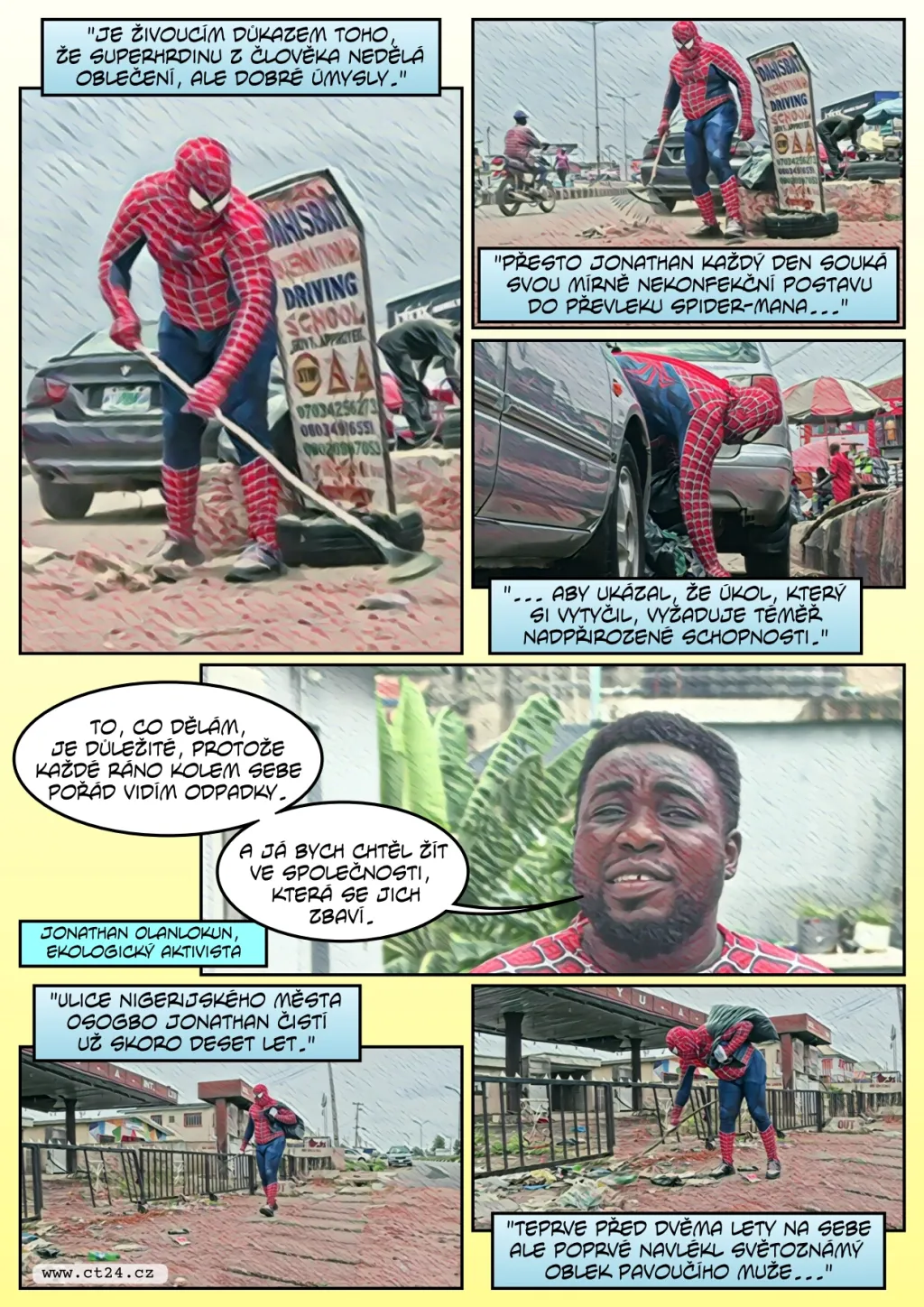 Superhrdina bojuje proti znečištění