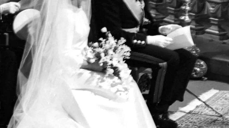 Svatba Haralda a Sonji v roce 1968