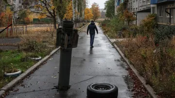 Kus ruské rakety v ukrajinské Dobropillji