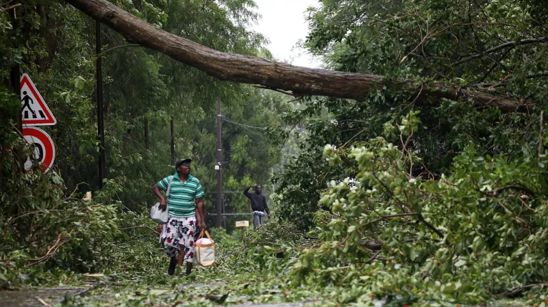 Guadeloupe po zásahu hurikánu Maria
