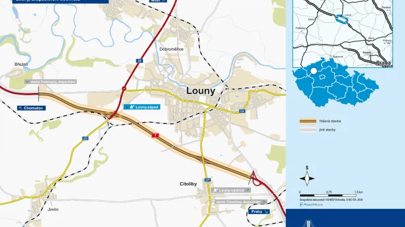 D7 - Zkapacitnění obchvatu Loun