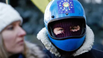 Ukrajinští demonstranti