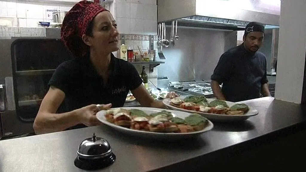 Restaurace ve Florencii nazvaná Sele