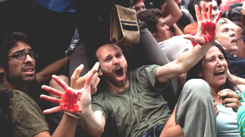 Demonstrace v Barceloně