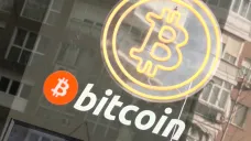 Nápis Bitcoin