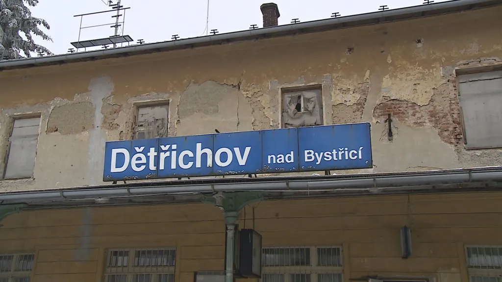 Stará nádražní budova Dětřichov nad Bystřicí