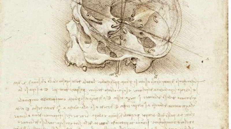 Leonardo da Vinci – A cranium sectioned (1489)