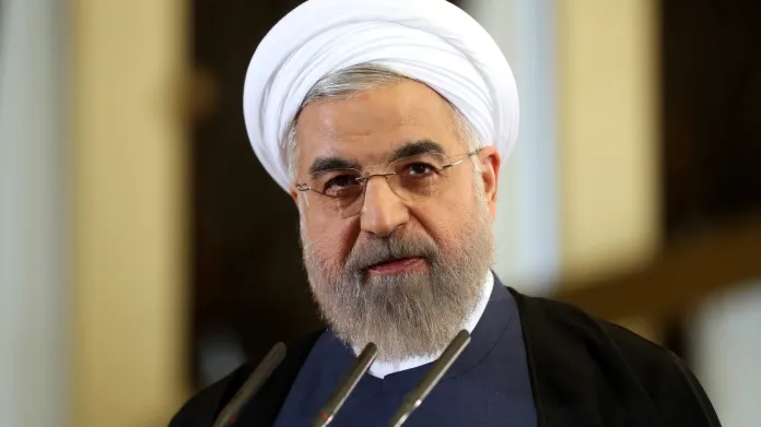 Íránský prezident a duchovní Hasan Rouhání
