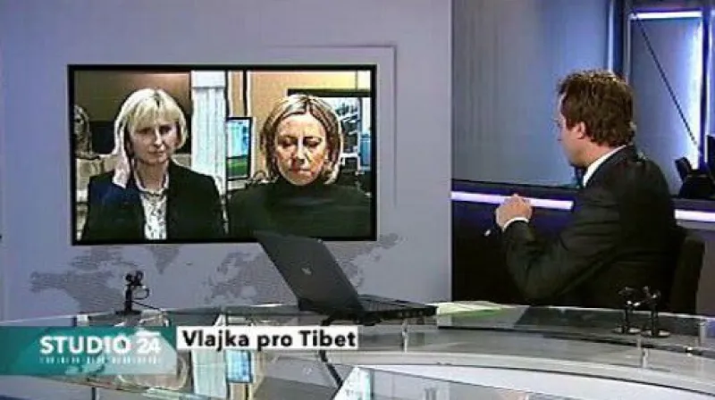 Kateřina Jacques a Kateřina Konečná ve Studiu ČT24