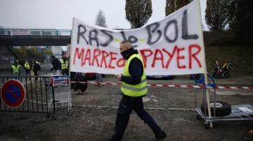 Protestní akce v Nantes