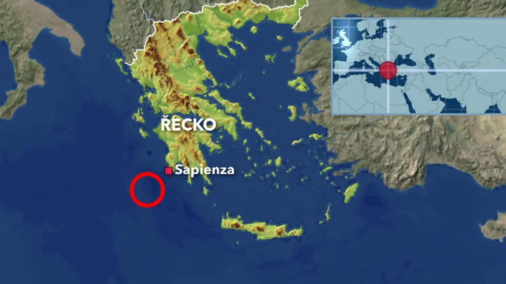 Srážka lodí u Řecka