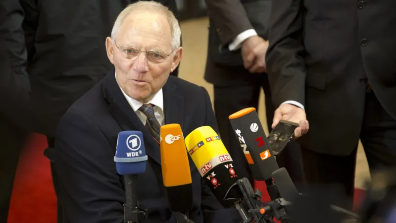 Německý ministr financí Wolfgang Schäuble
