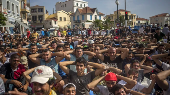 Uprchlický nápor na Lesbosu