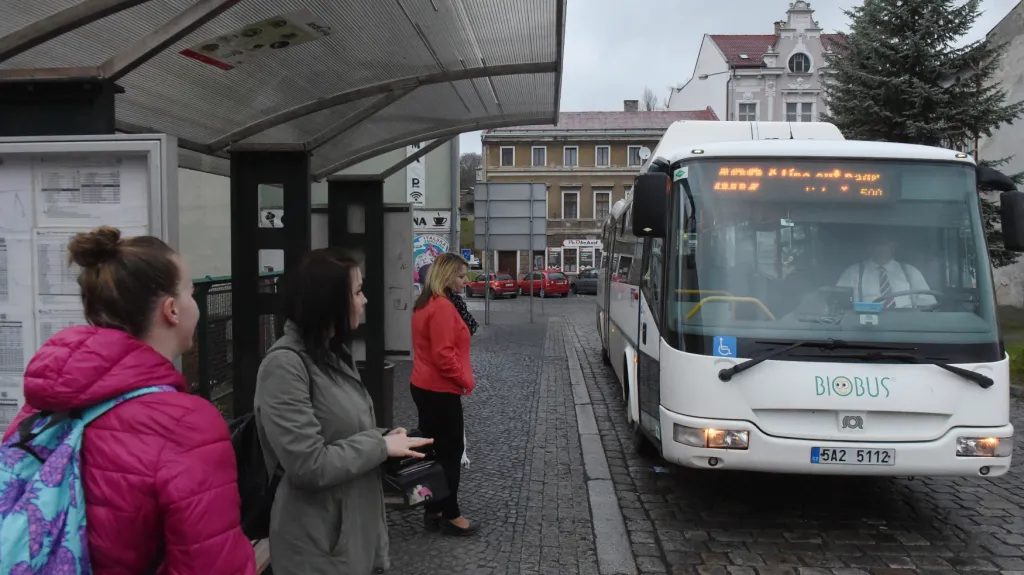 Autobusové nádraží v České Kamenici
