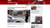 Web BBC informuje o tragédii v Uherském Brodě