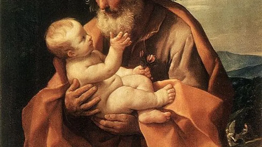 Svatý Josef s novorozeným Ježíšem
