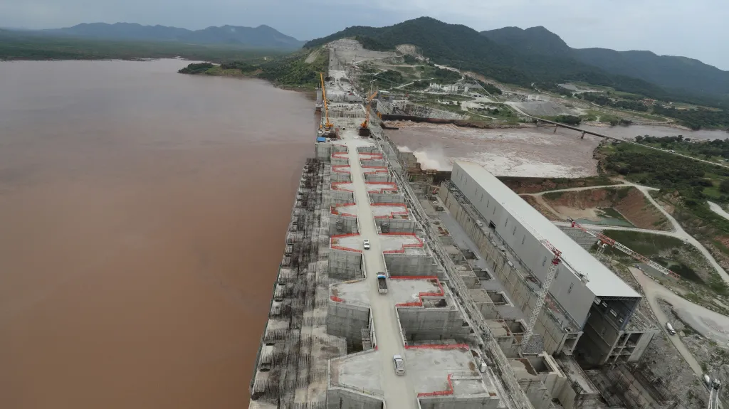 Výstavba etiopské přehrady na Nilu