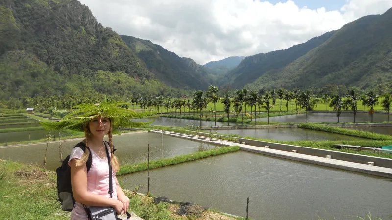 Ivana Šmelová na Sumatře v Indonésii