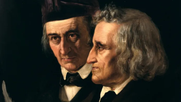Jedni z nejznámějších autorů a sběratelů pohádek - bratři Jacob a Wilhelm Grimmové