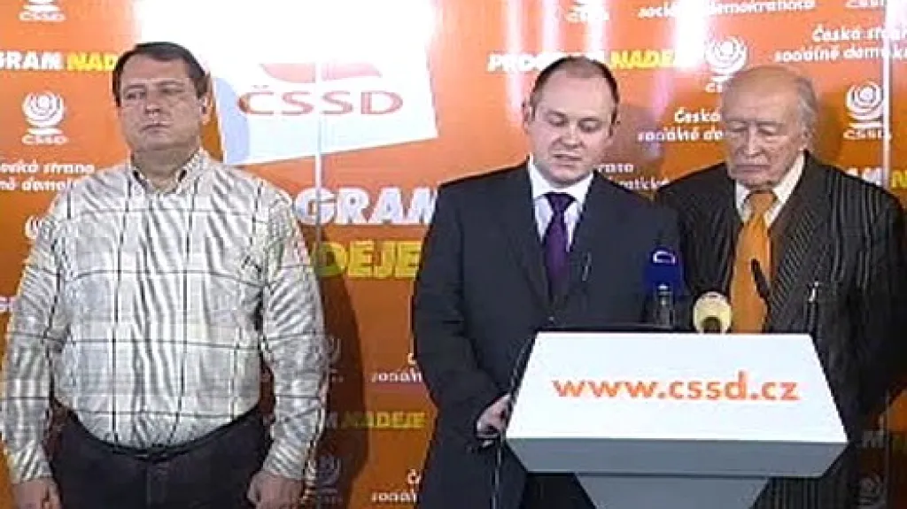 Tisková konference ČSSD