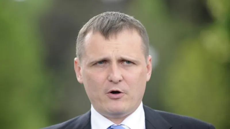 Brífink Víta Bárty (VV) po jednání s prezidentem