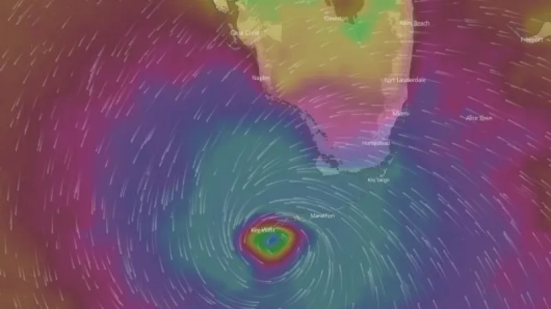 Projekce serveru Windy.com