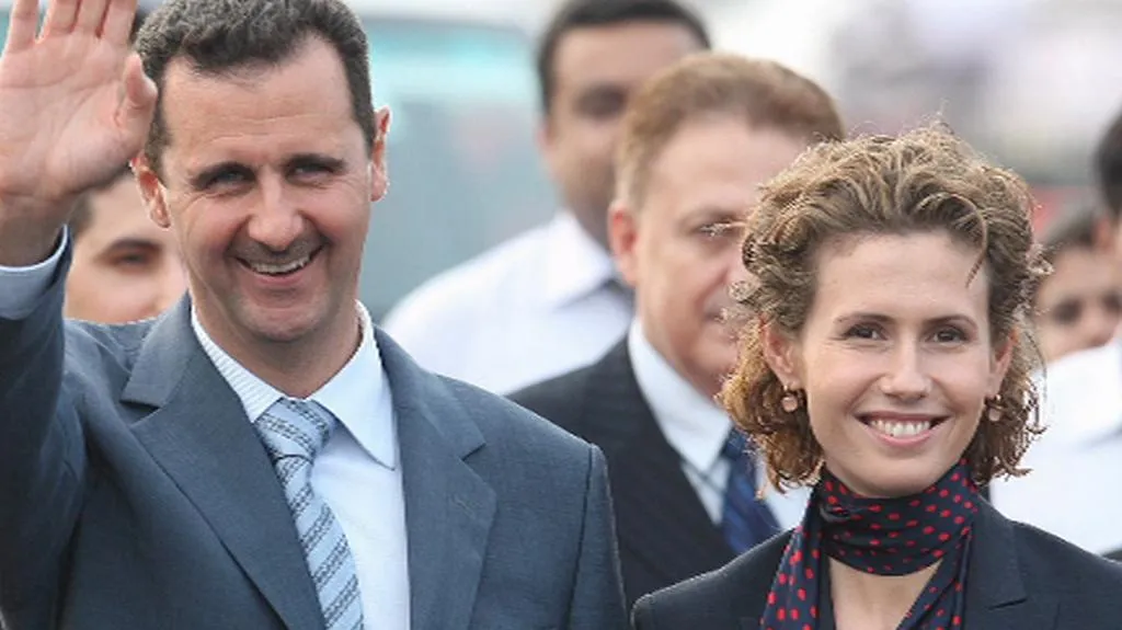 Bašár Asad s manželkou