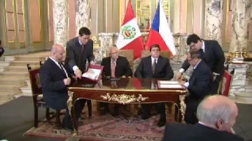 Česká delegace na návštěvě v Peru